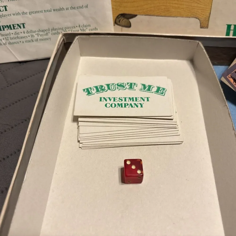 Trust Me Vintage 1981 Parker Brothers Board Game Complete Property Investment